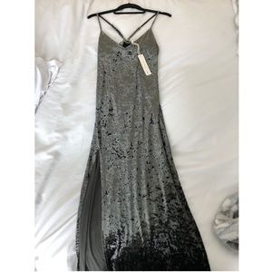 NWT Vici Dark Green Velvet Maxi